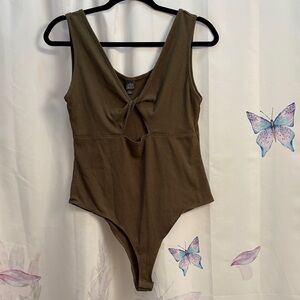 Large  Wild Fable Olive One Piece Bodysuit